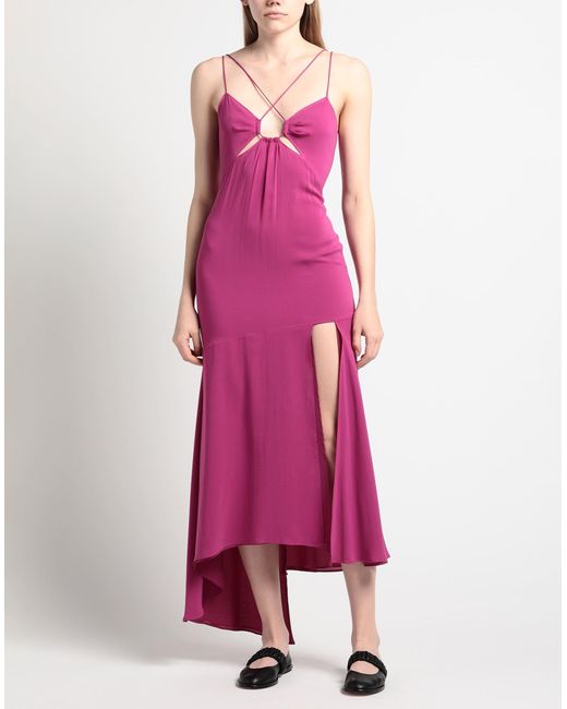 ANDAMANE Pink Midi-Kleid