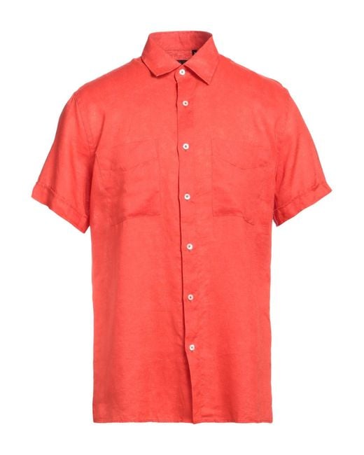 Liu Jo Red Shirt Linen for men