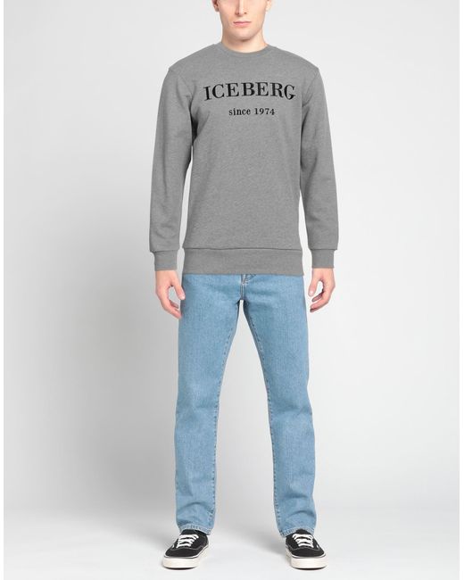 Iceberg Gray Sweatshirt for men