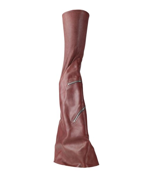 Rick Owens Purple Boot Leather