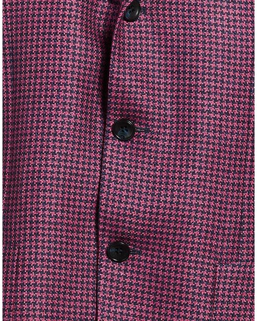 Sartorio Napoli Purple Blazer Wool, Linen for men