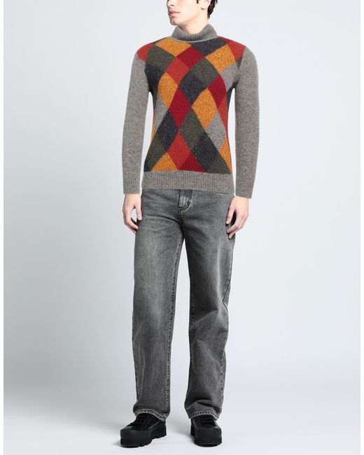 Zanone Gray Turtleneck for men