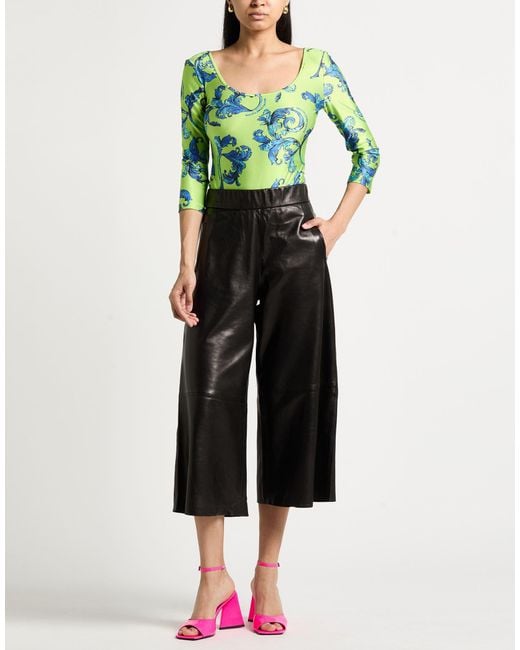 Versace Jeans Couture Green Bodysuit Polyamide, Elastane