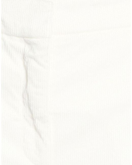Eleventy White Pants Cotton, Modal, Elastane