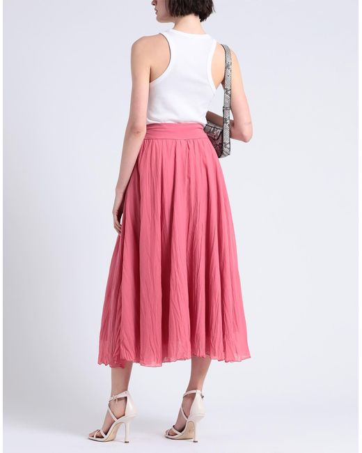 European Culture Pink Maxi Skirt