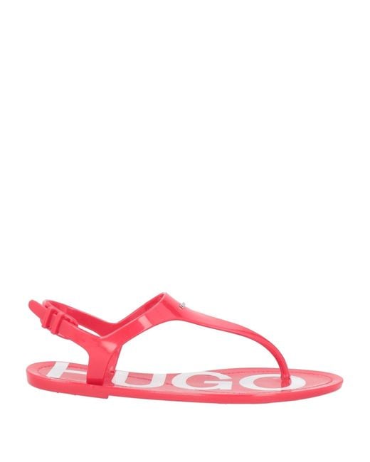 HUGO Pink Thong Sandal