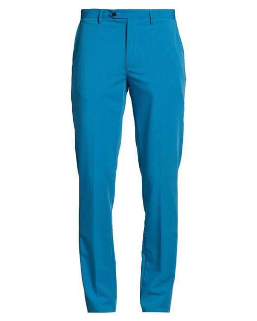 Barbati Blue Deep Pants Polyester, Viscose, Elastane for men