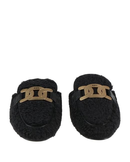Tod's Black Mules & Clogs