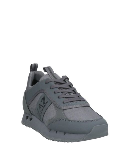 EA7 Gray Sneakers Textile Fibers