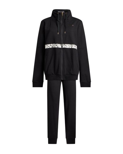 Freddy Black Tracksuit Cotton, Elastane