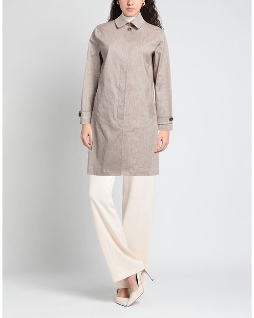 Circolo 1901 Gray Overcoat & Trench Coat
