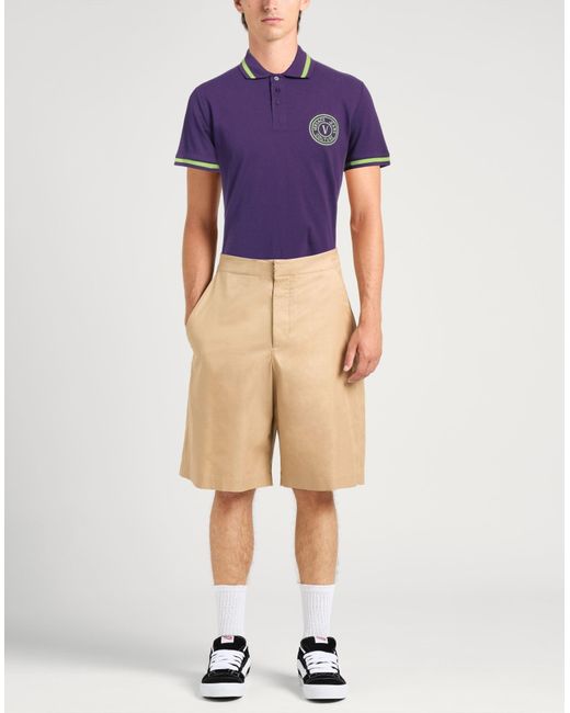 Versace Jeans Couture Purple Polo Shirt for men