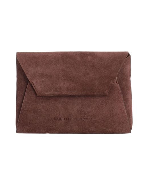 Brunello Cucinelli Brown Chocolate Handbag Leather