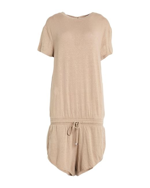 The Attico Natural Playsuit