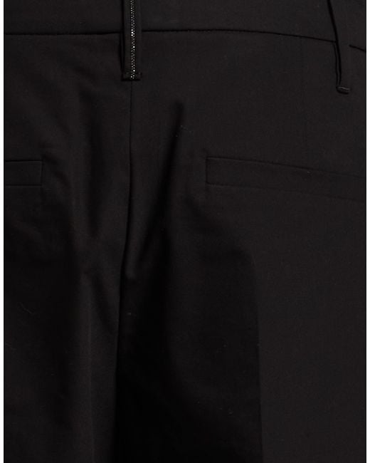 Brunello Cucinelli Black Pants Cotton, Elastane