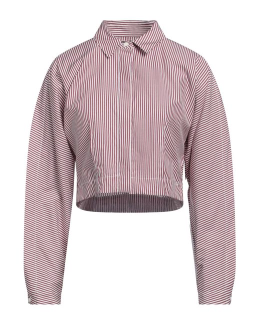 Rag & Bone Pink Burgundy Shirt Cotton