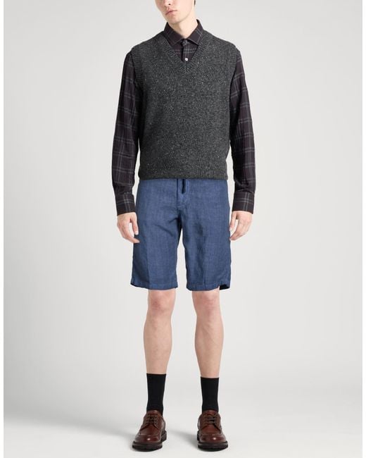 120% Lino Blue Shorts & Bermuda Shorts for men