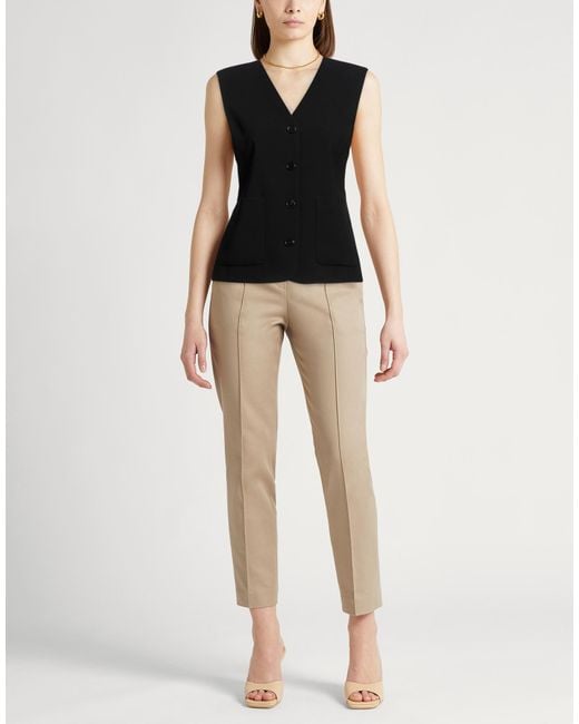 Theory Black Tailored Vest Triacetate, Polyester