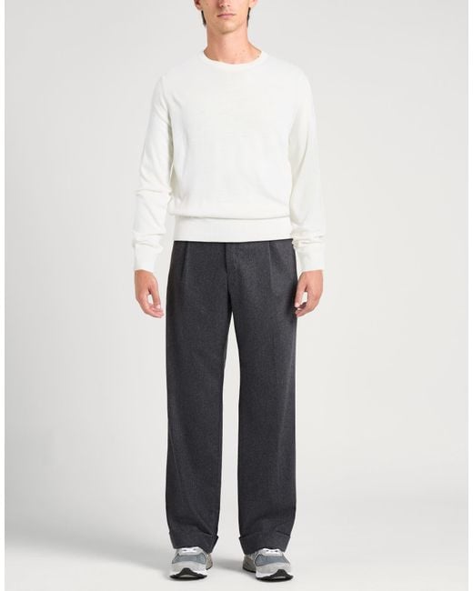 Manuel Ritz White Sweater Acrylic, Polyamide, Wool for men