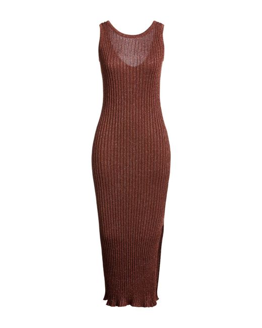 Alexandra Golovanoff Purple Maxi Dress Viscose, Polyacrylic, Metal Fiber