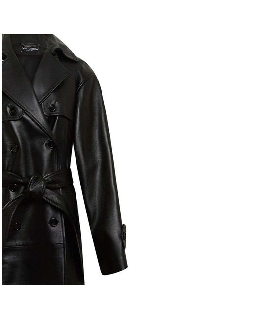 Manteau long et trench Dolce & Gabbana en coloris Black