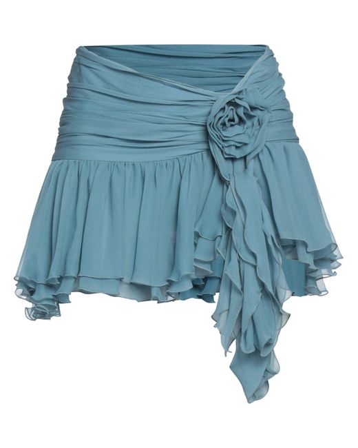 Blumarine Blue Mini Skirt