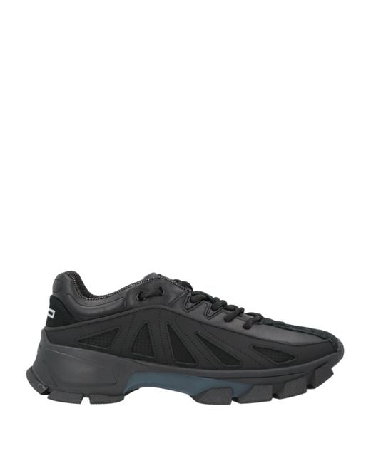 Filling Pieces Black Sneakers Leather, Textile Fibers for men
