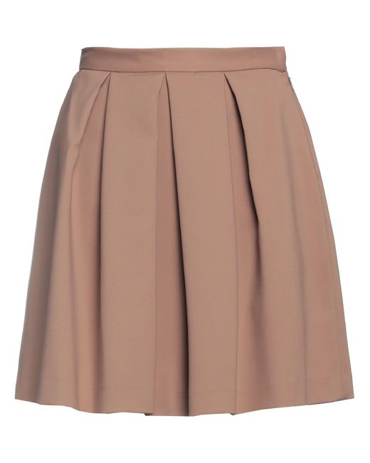 SIMONA CORSELLINI Natural Mini Skirt