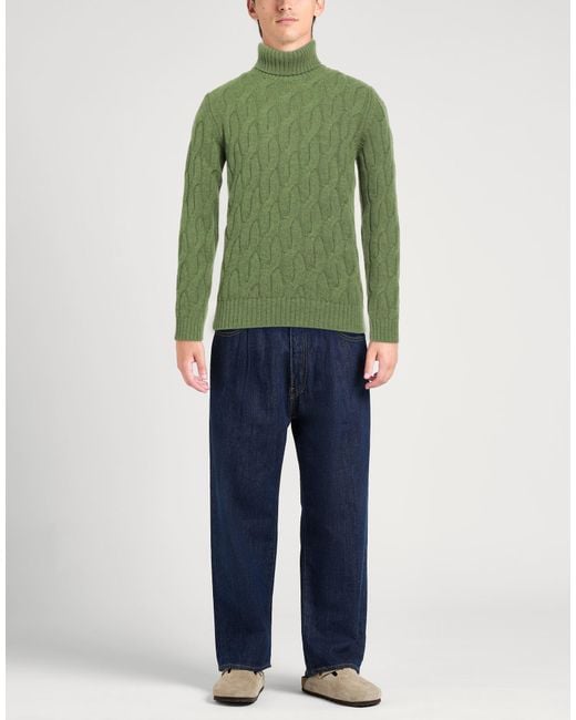 Zanone Green By Slowear Turtleneck Virgin Wool for men