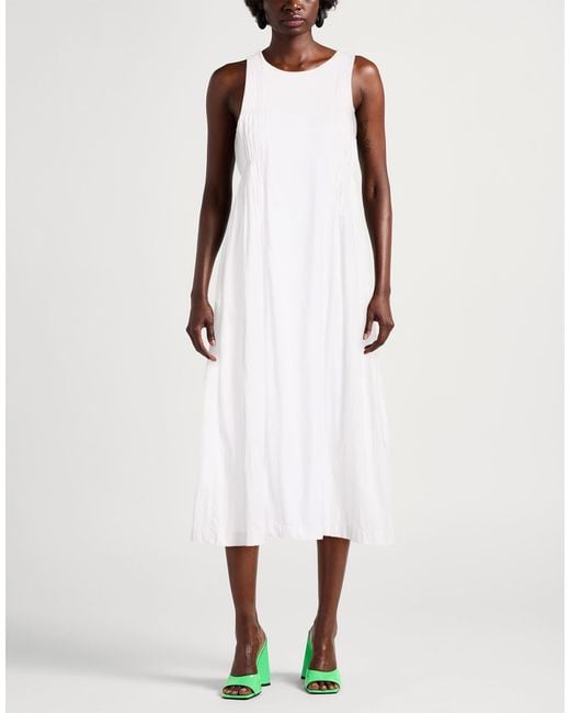 Robe Midi Alpha Studio en coloris White