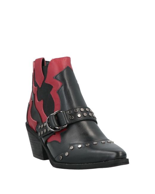 Guess Red Ankle Boots