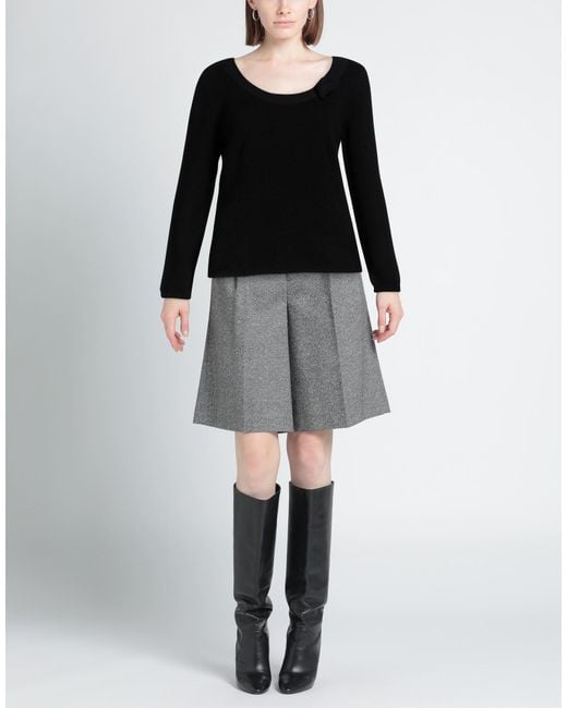 Moschino Black Couture Sweater Cashmere, Wool, Polyamide, Elastane, Acetate
