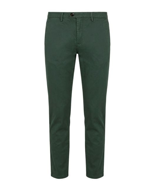 Siviglia Green Pants Cotton, Elastane for men