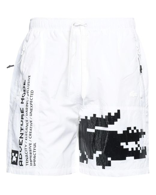 Lacoste White Shorts & Bermuda Shorts for men