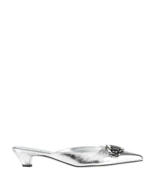 DSquared² White Mules & Clogs