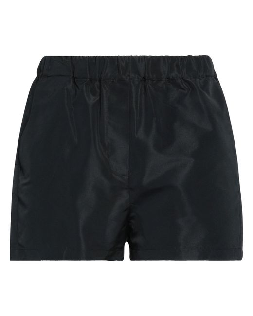 MSGM Black Shorts & Bermuda Shorts