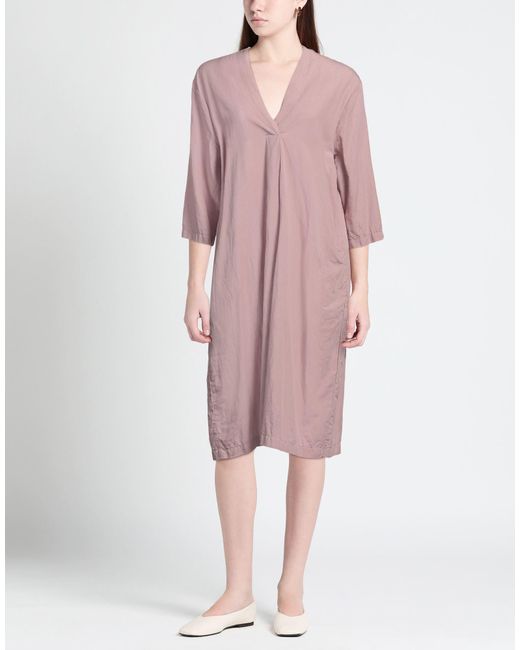 European Culture Pink Midi Dress