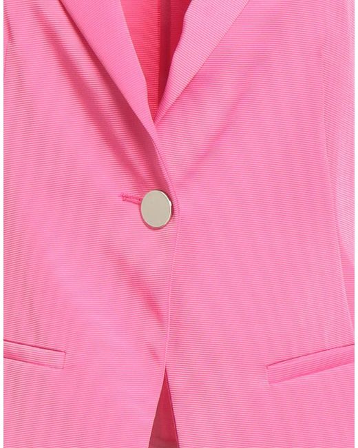 Marella Pink Blazer Polyester, Viscose, Elastane