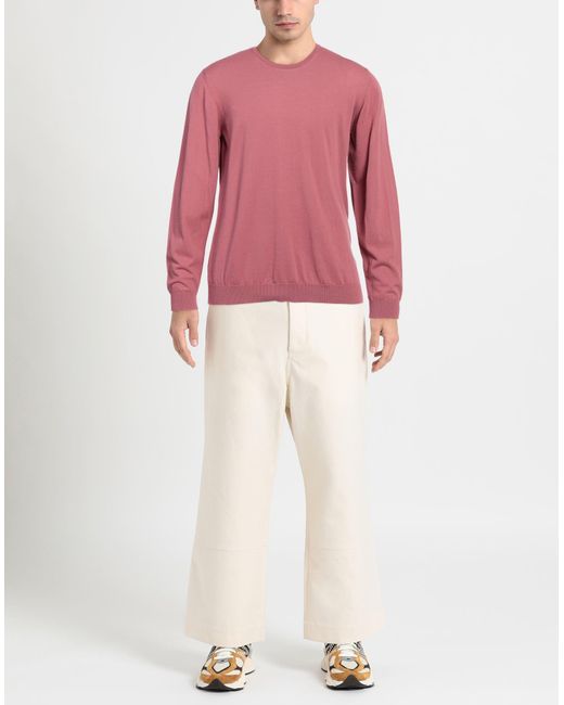 Roberto Collina Pink Sweater for men