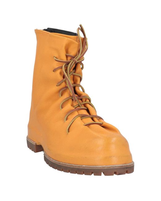 424 Ankle Boots Leather in Orange for Men | Lyst