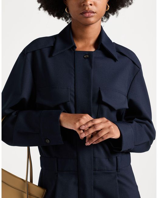 Tela Blue Jumpsuit Polyester, Virgin Wool, Elastane