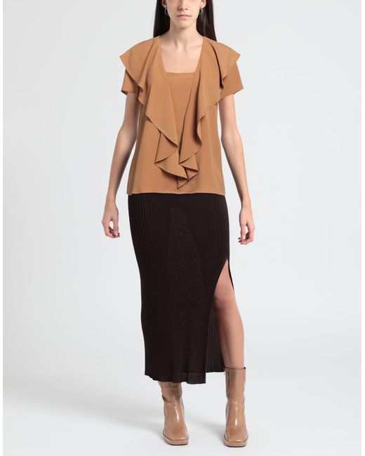 Actitude By Twinset Brown Top