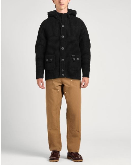 Bark Black Coat for men