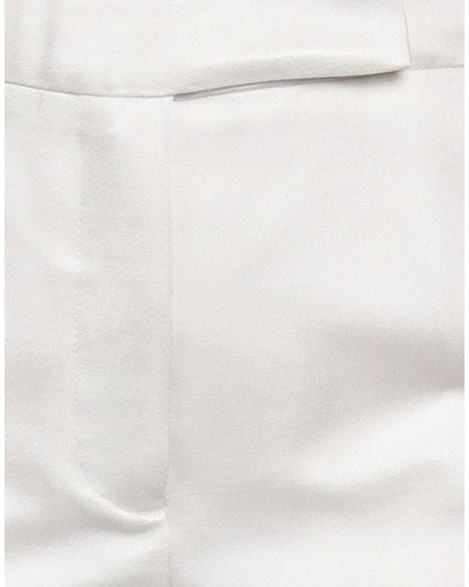 Sa Su Phi White Pants Wool, Silk