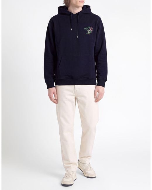 Drole de Monsieur Blue Sweatshirt Cotton for men