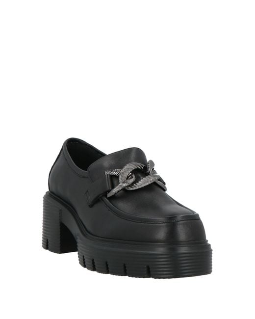 Jeannot Black Loafers Leather