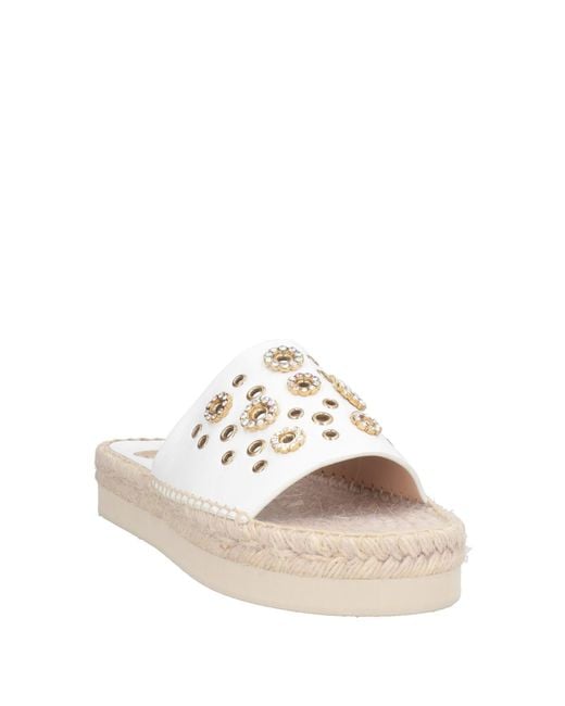 Ras White Espadrilles Leather