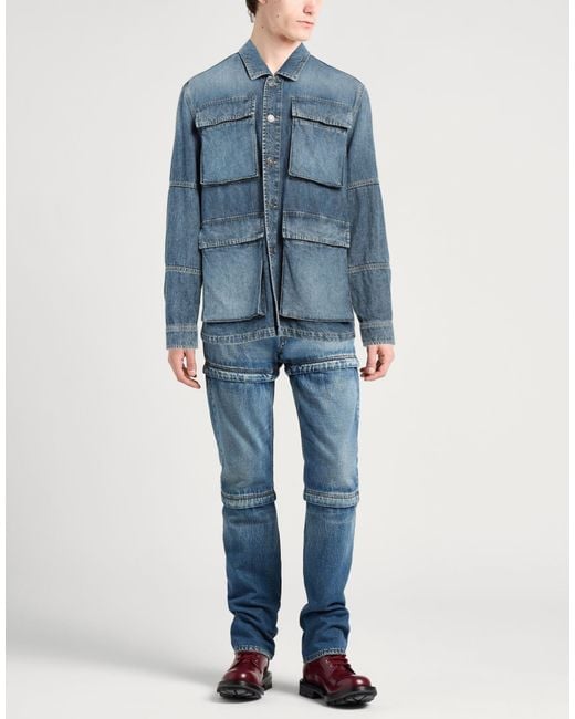 Dondup Blue Denim Outerwear for men