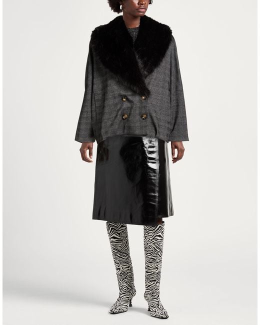 Haveone Black Jacket Polyester, Viscose, Elastane