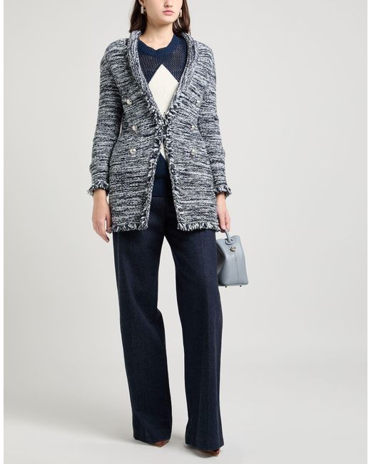 Charlott Blue Midnight Cardigan Viscose, Polyester, Polyamide